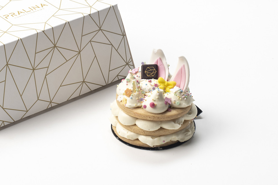 Easter sablé cookie stack